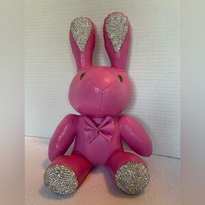 Bunny, Pink With Bling On Ears And Feet. New